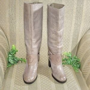 Lauren Ralph Lauren Delsa Distressed Western Heeled Boots